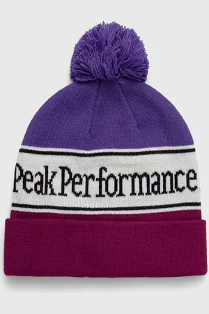 Peak Performance Čepice černá barva, z husté pleteniny