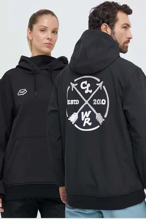 Colour Wear Sportovní mikina Est 2010 barva, s kapucí, s potiskem