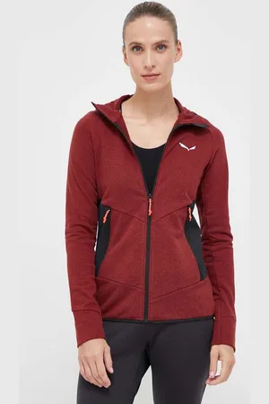 Salewa Sportovní mikina Lavaredo Hemp Hooded vínová barva, s kapucí