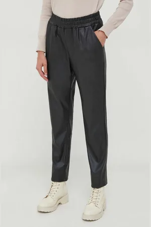 ARTIGLI Kalhoty dámské, barva, jednoduché, high waist