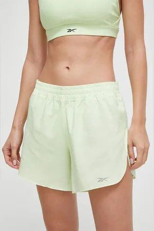 Reebok Běžecké šortky barva, s potiskem, medium waist