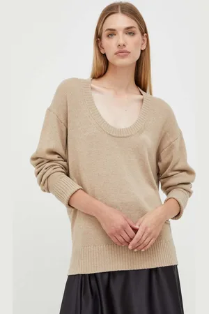 Trussardi Svetr z vlněné směsi dámský, barva, lehký