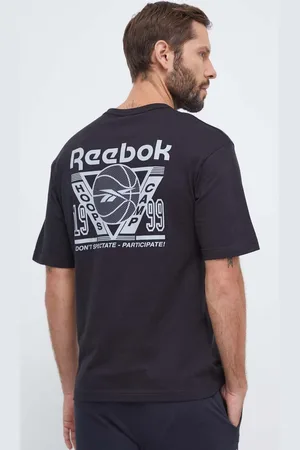 Reebok Bavlněné tričko Basketball barva, s potiskem