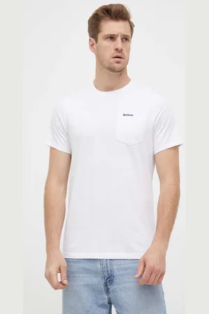 Barbour Bavlněné tričko barva, MTS1114