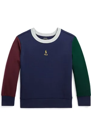 Ralph Lauren Dětská mikina tmavomodrá barva, s aplikací