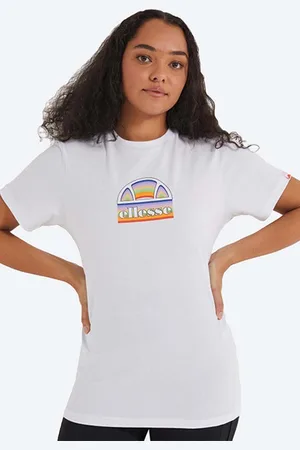 Ellesse Bavlněné tričko barva, SGJ11887-WHITE