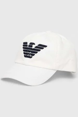 Emporio Armani Dětská bavlněná kšiltovka barva, s aplikací