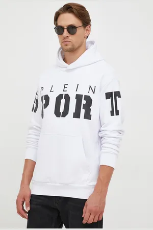 Philipp Plein Mikina pánská, barva, s kapucí, s potiskem