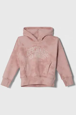 Abercrombie & Fitch Dětská mikina barva, s kapucí, vzorovaná