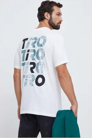 adidas Bavlněné tričko barva, s potiskem
