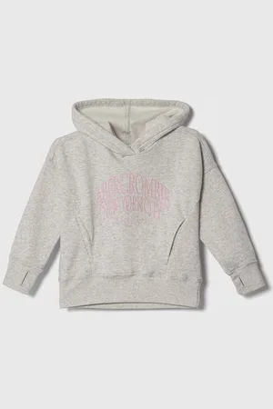 Abercrombie & Fitch Dětská mikina barva, s kapucí, s aplikací