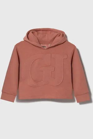 Guess Dětská mikina barva, s kapucí, s aplikací