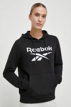 Reebok Mikina dámská, barva, s kapucí, s potiskem
