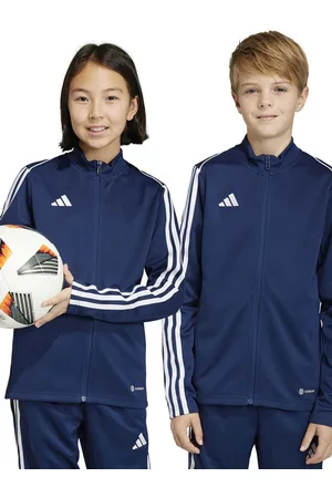 adidas Dětská mikina TIRO23L TR JKTY tmavomodrá barva, vzorovaná