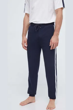 Tommy Hilfiger Bavlněné tepláky tmavomodrá barva, s aplikací