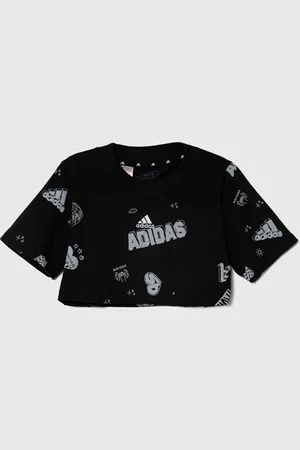 adidas Dětské bavlněné tričko JG BLUV Q3 AOPT barva