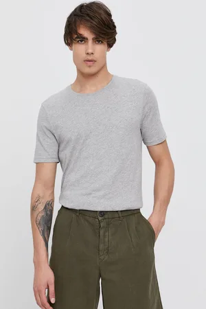 Benetton Bavlněné tričko barva, hladké