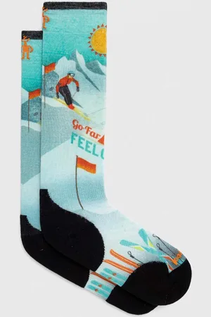 Smartwool Lyžařské ponožky Targeted Cushion Snow Bunny Print OTC