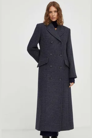 By Malene Birger Vlněný kabát barva, přechodný, dvouřadový