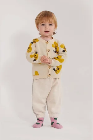 Bobo Choses Dětský bavlněný kardigan barva