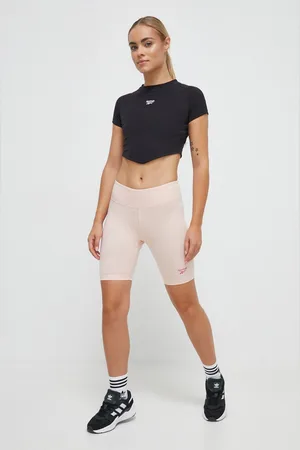 Reebok Kraťasy dámské, barva, hladké, high waist