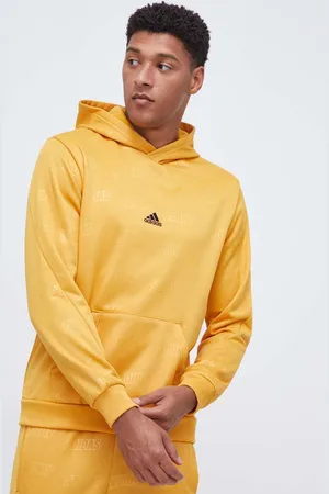 adidas Mikina pánská, barva, s kapucí, vzorovaná