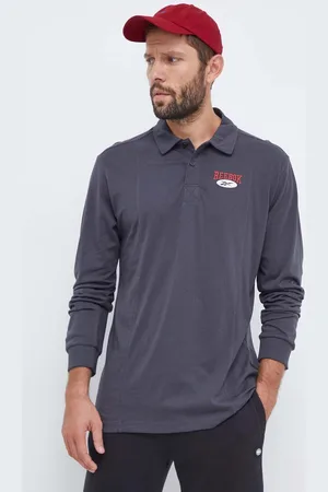 Reebok Bavlněné tričko s dlouhým rukávem barva, s potiskem