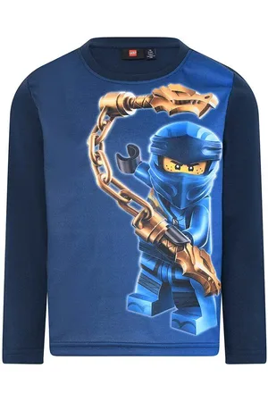 LEGO Wear Dětské bavlněné tričko s dlouhým rukávem tmavomodrá barva, s potiskem