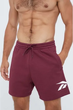 Reebok Kraťasy pánské, vínová barva