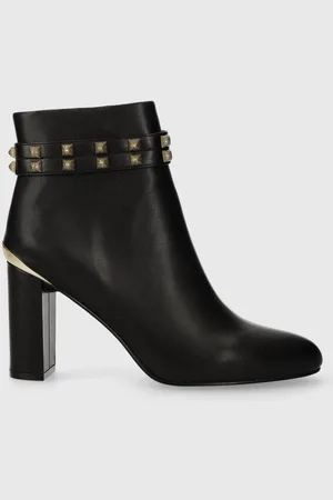 Roberto Cavalli Kožené kotníkové boty dámské, barva, na podpatku, 75RA3S60 ZP274 899