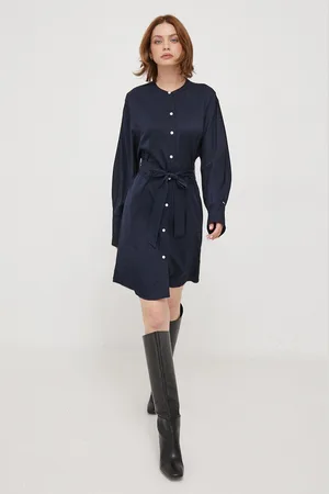 Tommy Hilfiger Šaty tmavomodrá barva, mini