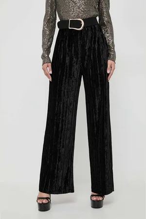 Guess Kalhoty dámské, barva, široké, high waist