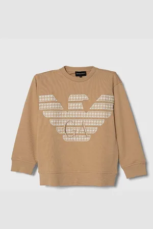 Emporio Armani Dětská bavlněná mikina barva, s aplikací