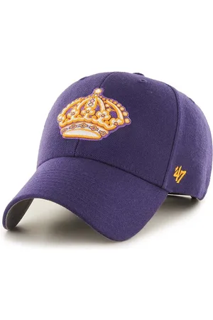 47 Brand Čepice s vlněnou směsí 47brand NHL Los Angeles Kings barva, s aplikací, HVIN-MVP08WBV-PP67