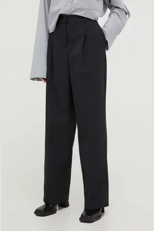 Herskind Kalhoty s příměsí vlny Theis barva, střih chinos, high waist