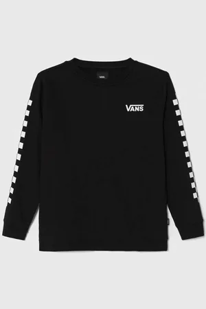 Vans Dětská mikina EXPOSITION CHECK CREW VN0008CBBLK1 barva, vzorovaná