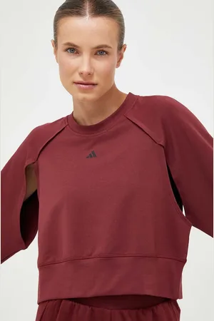 adidas Tréninková mikina Power vínová barva