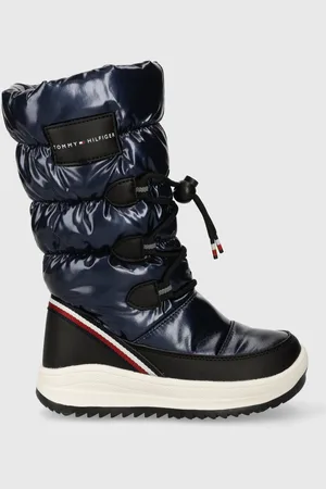 Tommy Hilfiger Dětské sněhule tmavomodrá barva