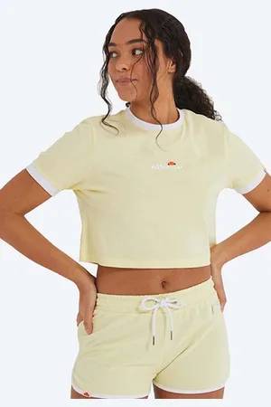 Ellesse Bavlněné tričko barva, SGJ11884-WHITE