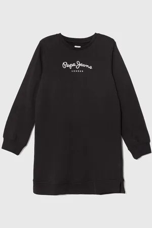 Pepe Jeans Dětské bavlněné šaty barva, mini
