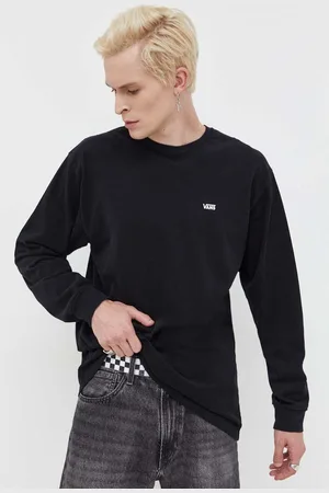 Vans Bavlněné tričko s dlouhým rukávem barva