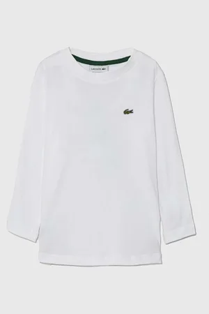 Lacoste Dětská bavlněná košile s dlouhým rukávem barva