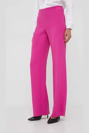 Emporio Armani Kalhoty dámské, barva, široké, medium waist