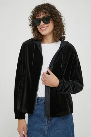 Emporio Armani Mikina dámská, barva, s kapucí, hladká