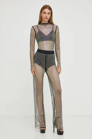 Patrizia Pepe Kalhoty dámské, barva, široké, high waist