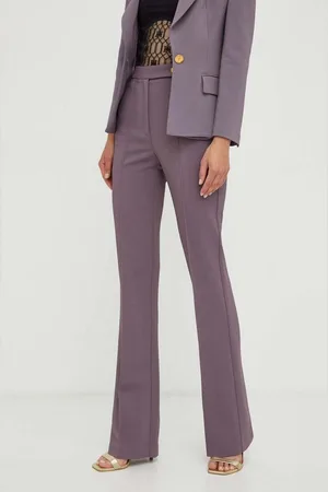 Elisabetta Franchi Kalhoty dámské, barva, zvony, high waist
