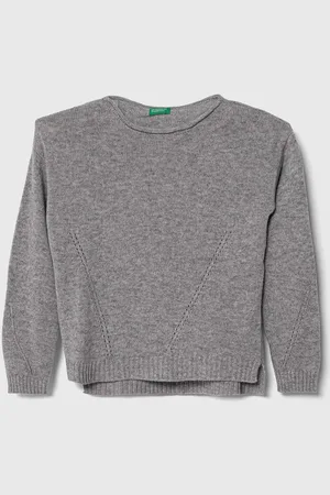 Benetton Dětský vlněný svetr barva