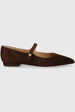 Ralph Lauren Semišové baleríny Londyn MJ barva, 802922171001
