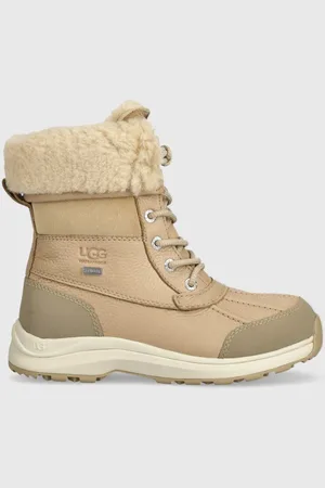 UGG Kožené boty Adirondack Boot III dámské, barva, na plochém podpatku, zateplené, 1095141