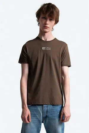 Alpha Industries Bavlněné tričko barva, 118529.629-green